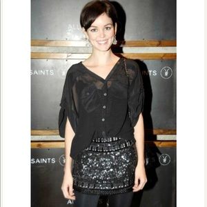 ALL SAINTS Devo Skirt SZ UK 8